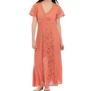 5/$25 June & Hudson Dress with Lace Accents